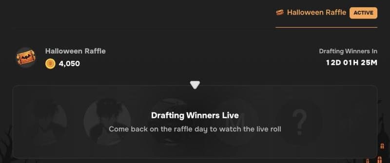 The CSBattle Halloween raffle: Round 2 worth 4,050 coins, drawn live on raffle day